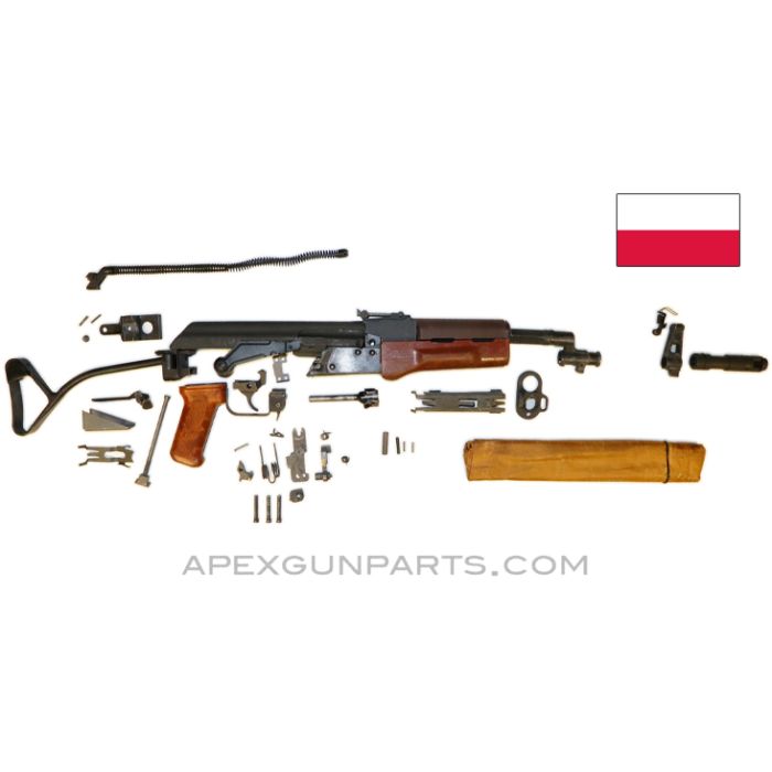Polish Tantal WZ.88 AK-74 Parts Kit, Side Folding with Bipod, 5.45X39 *Very Good* 