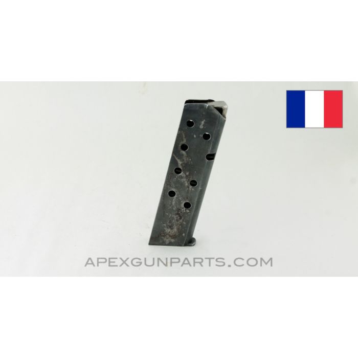 French MAB Model D Pistol Magazine, 8rd, Blued, .380 *Good*