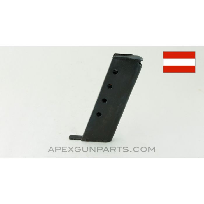 Steyr 1908 Auto Pistol Magazine, 7rd, .32 ACP *Good*