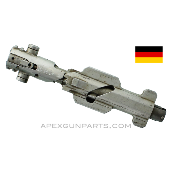 German WWII MG-34 Bolt Assembly, Waffen Marked, Early Style Firing Pin Retainer, *Good* 