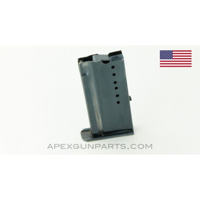 Savage Model 1909 Rifle Magazine, 6rd, Modified Spine, .22 *Good*