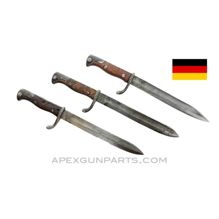 German Mauser Bayonet, Waffenbrik 98/05 NA, Turkish Import, Shortened Blade, *Fair*