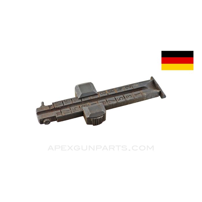 98K German Mauser Rear Sight Leaf Assembly, Late Type *Good*