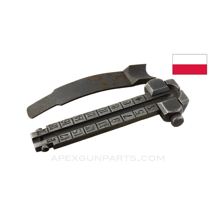 98a (KAR) Polish Mauser Rear Sight Assembly *Good*