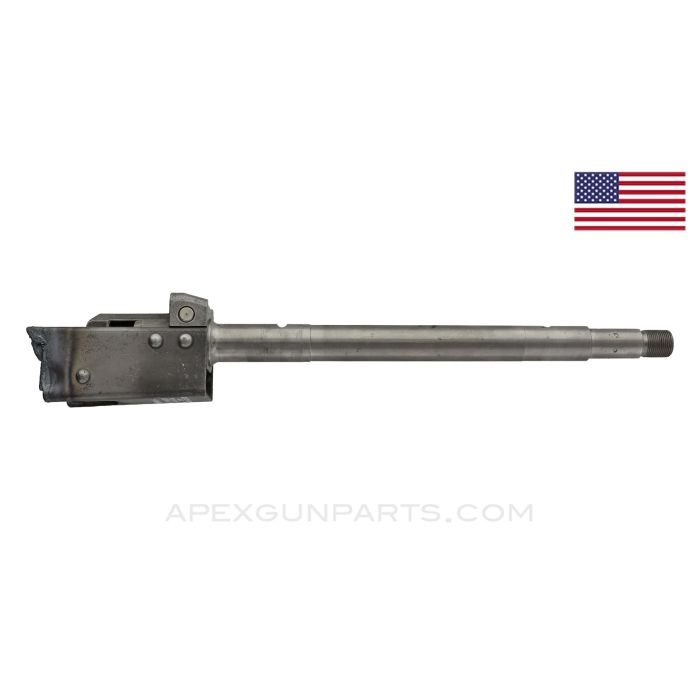 AK-47 Pistol Barrel and Front Trunnion, 10.5", In The White, 14X1 LH Muzzle Thread, 7.62x39 *Very Good* US Made 922(R) Compliant Part