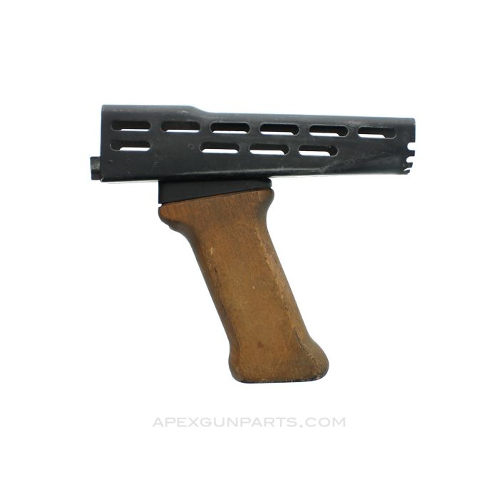 Hungarian AMD Stamped Steel Handguard and Wood Foregrip, *Good*