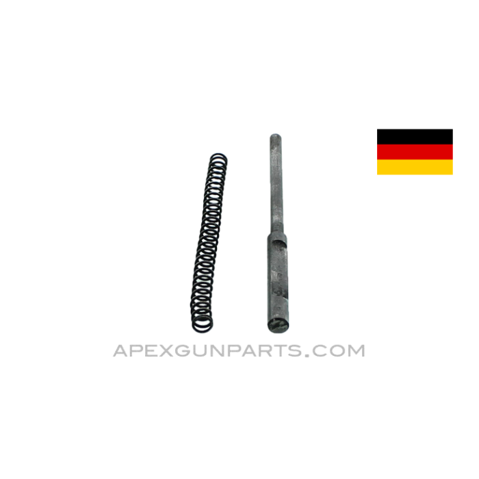 German WWII MG-34 Barrel Plunger and Spring, Blued *Good* 