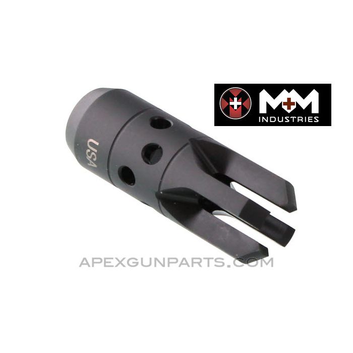 "Chaos" AK Muzzle Device, 14X1 LH Thread, US Made 922(r) Compliance Part, by M+M, *NEW*