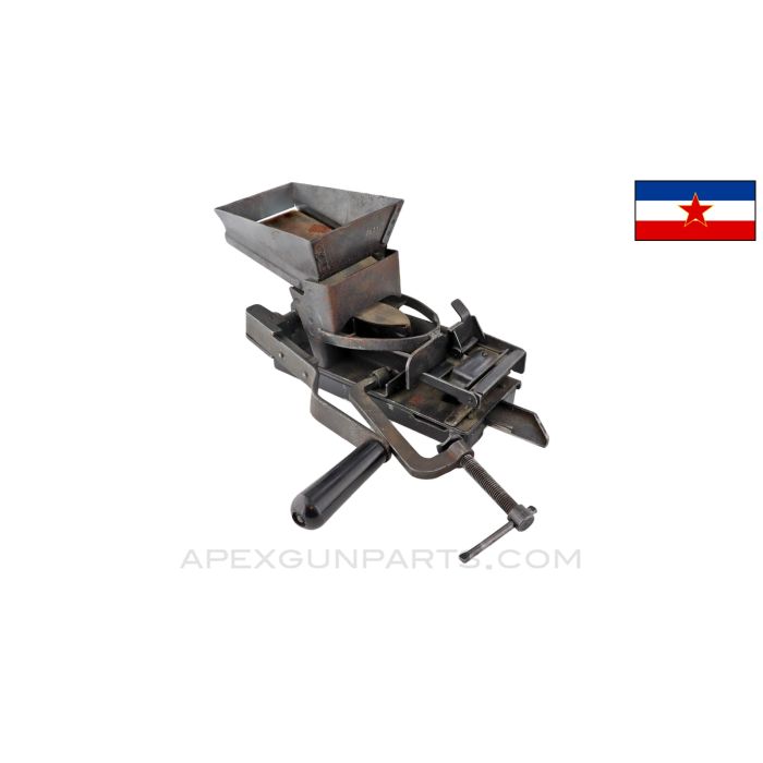 Yugoslavian PKM / SG-43 / MAXIM Belt Loading Machine, w/ Metal Base