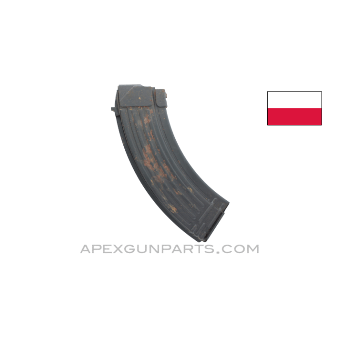Polish AK-47 Magazine, 30rd, Steel *Fair/Rusty* 