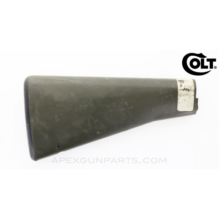 Colt 601 M16A1 Buttstock, w/ Buttpad, Green Painted Bakelite *Unused*
