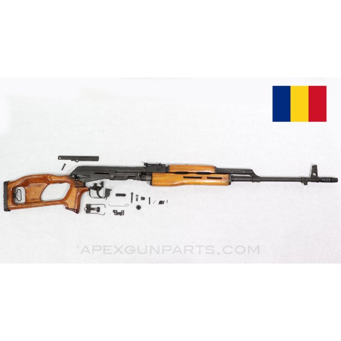 Romanian PSL54C / FPK Parts Kit, Original Populated Barrel, No Trunnion, No Recoil Spring, 7.62x54r *Very Good* 
