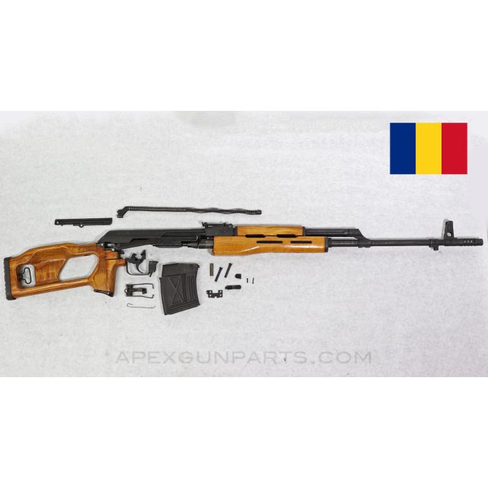 Romanian PSL54C / FPK Parts Kit, Original Barrel, 10rd Magazine, No Trunnion, 7.62x54r *Very Good* 