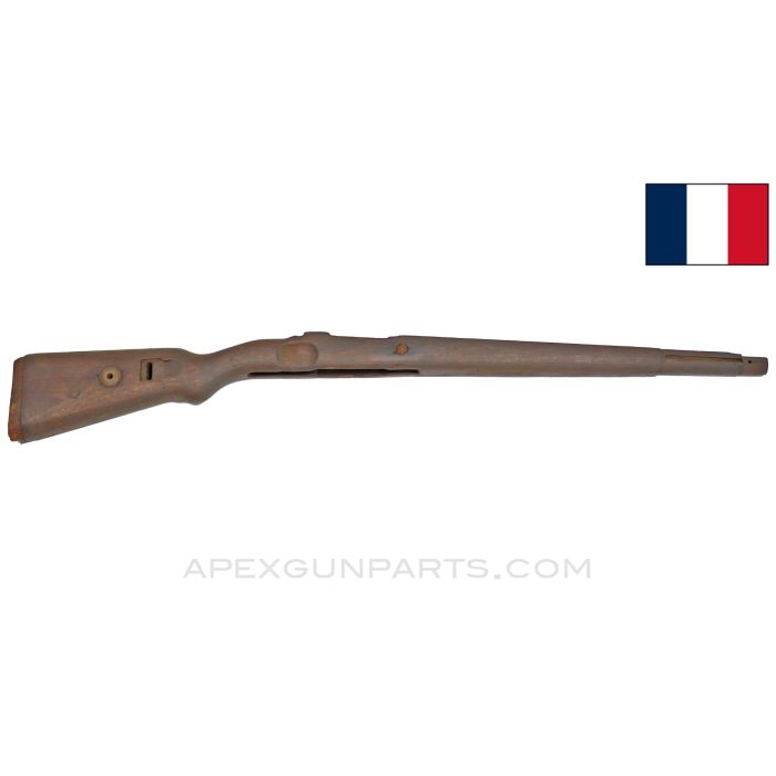 French K98k Mauser Stock, 38", w/ Sling Bar, Wood, *Fair*