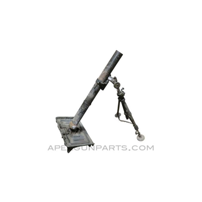 U.S. M1 81mm Mortar Assembly, w/Baseplate and Bipod, Demilled *Good* 