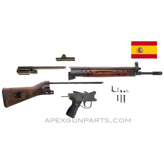 CETME Model C Rifle Parts Kit, 17.5" Barrel, Wood Furniture, 7.62 NATO / .308 *Good* 