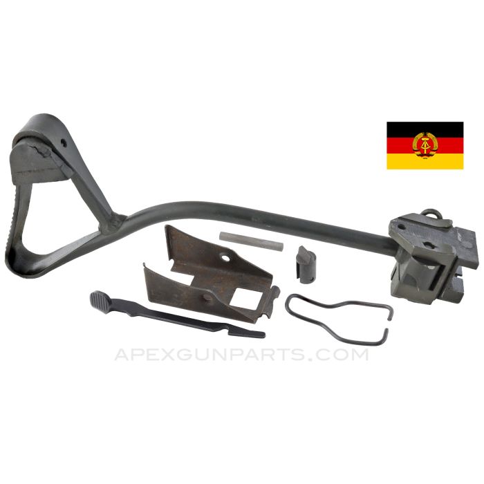 East German AK Side Folding Stock and Rear Trunnion, With Latching Hardware *Very Good / Used* 