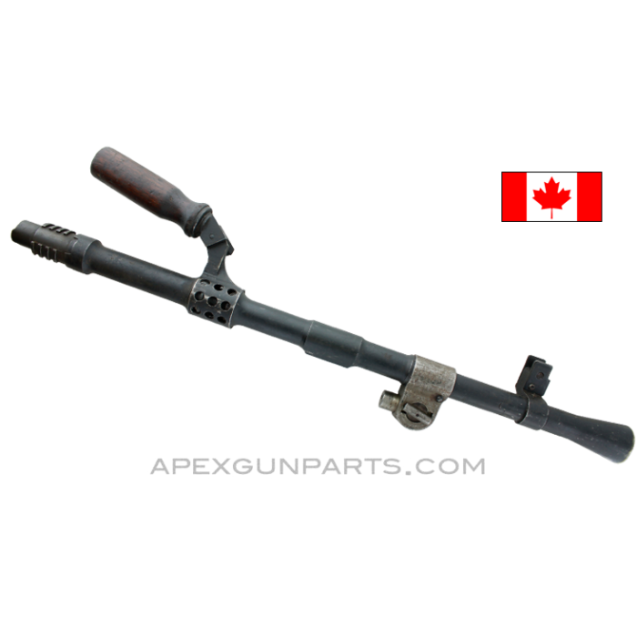 BREN MK4 Barrel Assembly, 19", w/Gas Regulator & Carry Handle, Canadian .303BR, *Good* 