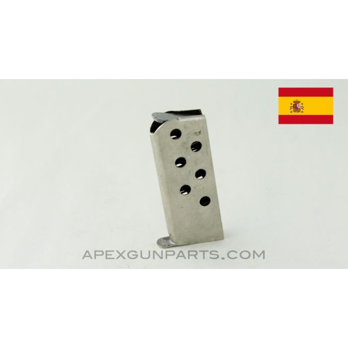 Astra Hope 1924 Pistol Magazine, 6rd, Modified Heel Release, .25 ACP *As Is*