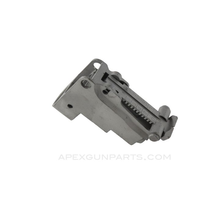 AK-74 Rear Sight Block with Sight Leaf, No Gas Tube Retaining Lever *Bead Blasted*