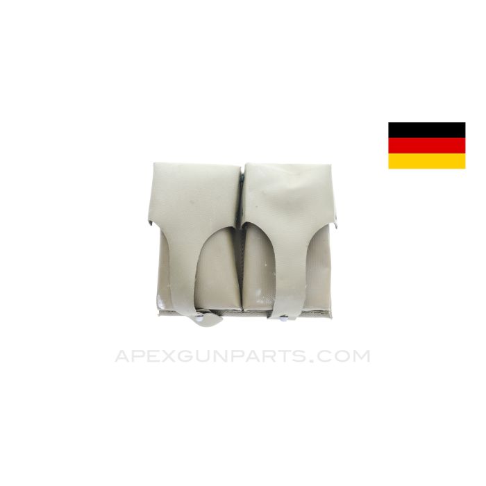 G3 / HK91 Two Magazine Divided Pouch, OD Vinyl, *Good*