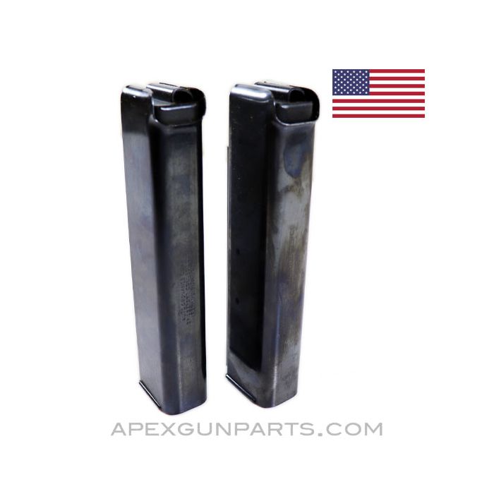 Thompson SMG Magazine, 20rd, .45 ACP, Blued Steel, WWII, Choice of Manufacturer *Excellent* 