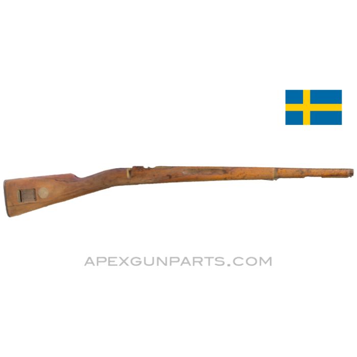 Swedish M94 Mauser Stock, w/Buttplate & Repairs *Good* 