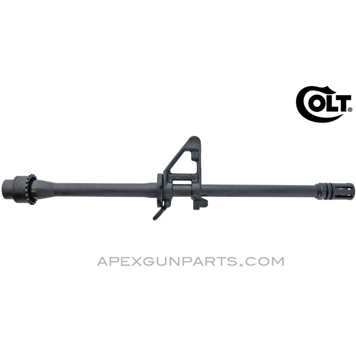 Colt AR-15 / SMG 9mm Barrel Assembly, 16" 1/10 Chrome Lined, w/Nut, Front Sight, Sling Swivel, & Flash Hider *NIB* 