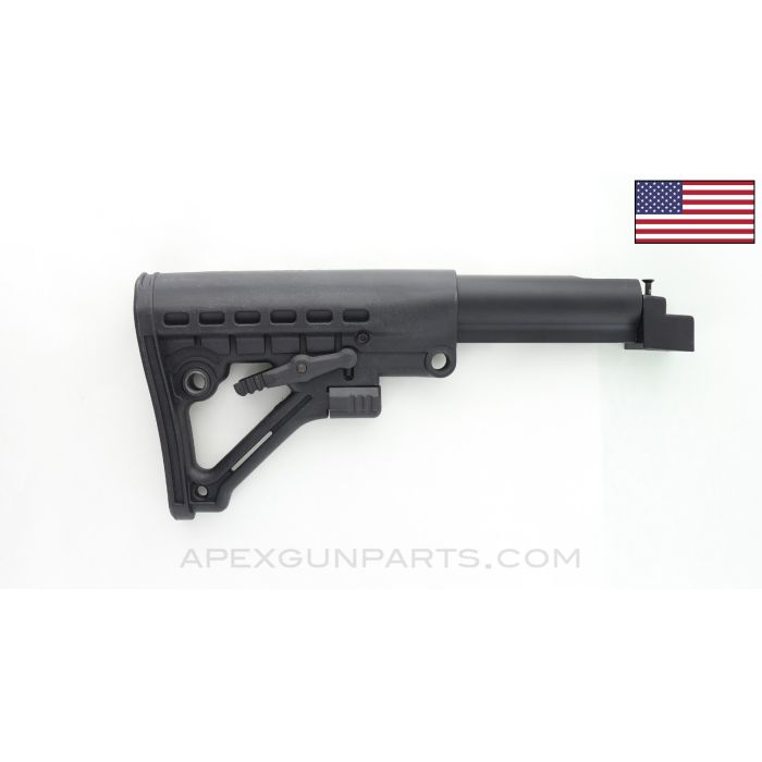 AK-47 Predator 6-Position Buttstock, w/ Aluminum Tube, Missing QD Sling Attachment, *NEW / As-Is*