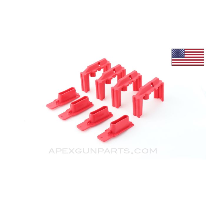 HexID Followers & Latch Plates, 4-Pack, U.S. Made, Red, *NEW / As-Is*