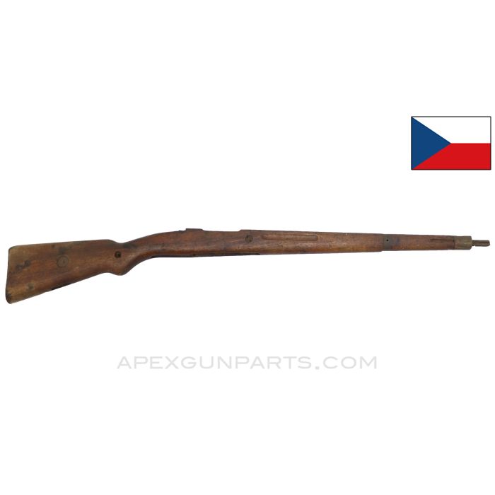 Czech VZ-24 Mauser Stock, 38", Wood, w/ Buttplate and Bayonet Lug *Good*