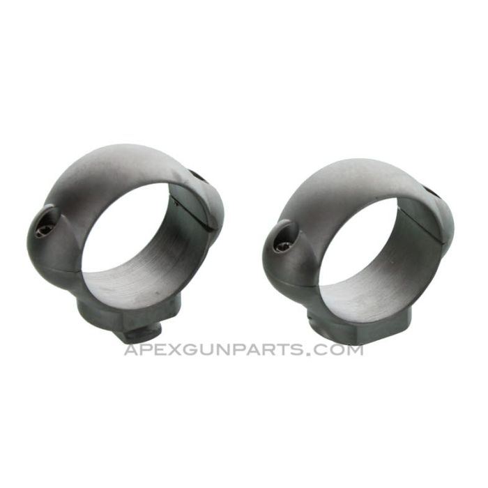 Burris Standard 1" Scope Rings, Low Profile, Nickel, *NOS*