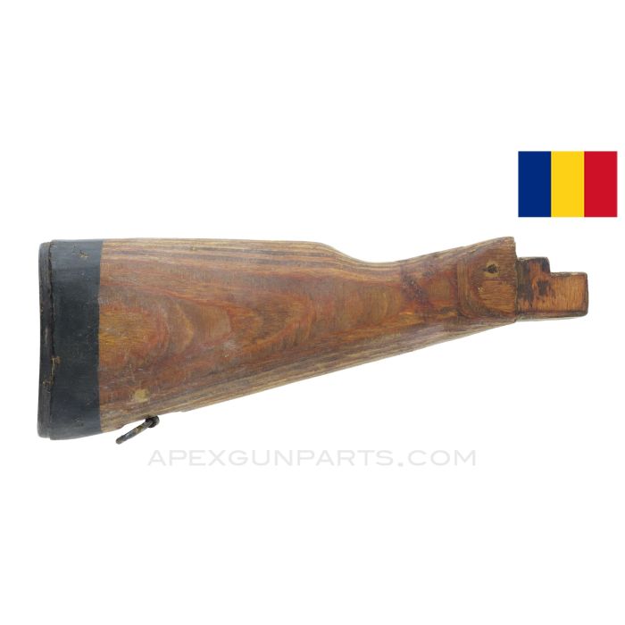 Romanian AK-47 / AKM Laminated Buttstock, "G" Black Band *Very Good* 