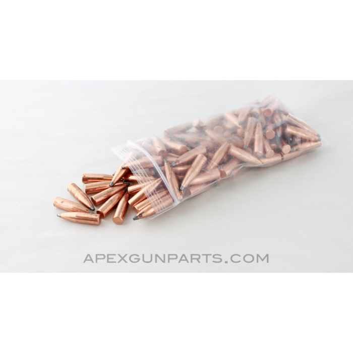 7mm Spitzer Soft Point Bullets, 139 Grain, Flat Base, .282" Diameter, Bag of 100 *Unused* 