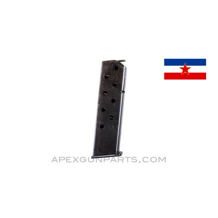 Yugoslavian M70A Tokarev Magazine, 9rd, Blued, 9mm, *Excellent* 