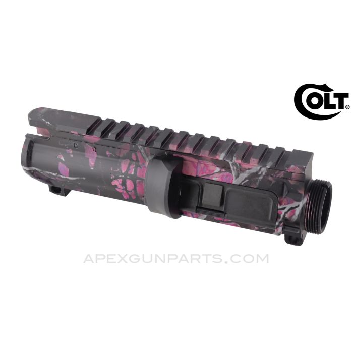 Colt AR-15 / SMG 9mm A2 Upper Receiver with Dust Cover Assembly, Muddy Girl Camo, 9x19 NATO *NEW*