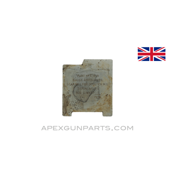 British Armorer's Gauge, Polsten M.G., SM9, *Good*