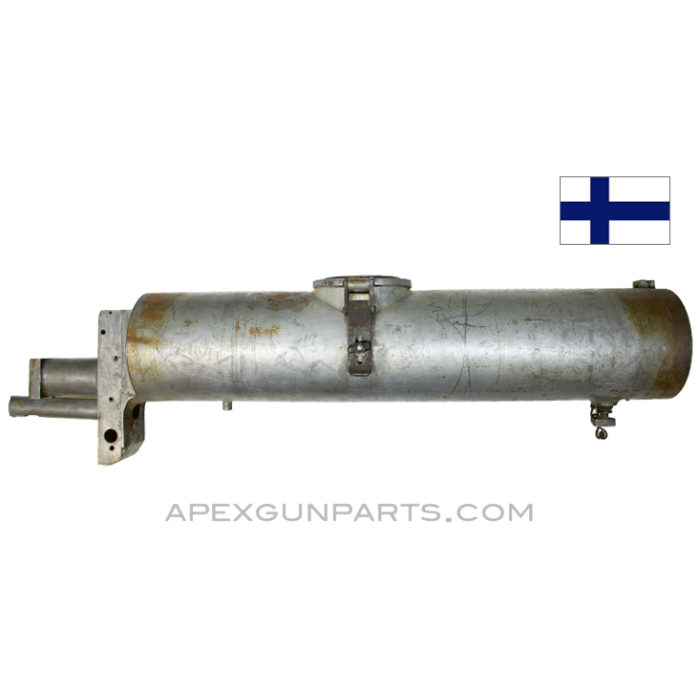  M/32 Maxim MG Snow Cap Barrel Jacket with Trunnion, Paint Removed, Finnish *Good* 