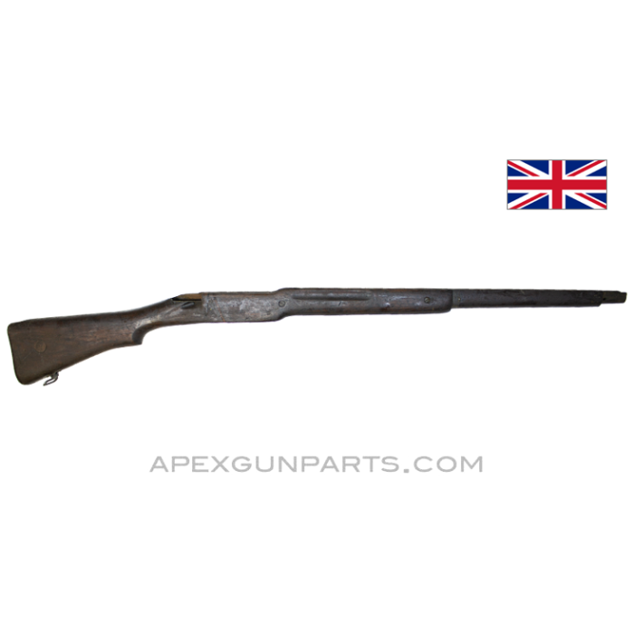 Enfield P14 Stock with Butt Plate, 42 Inches, No Volley Sight Cut, Partially Stripped *Good*