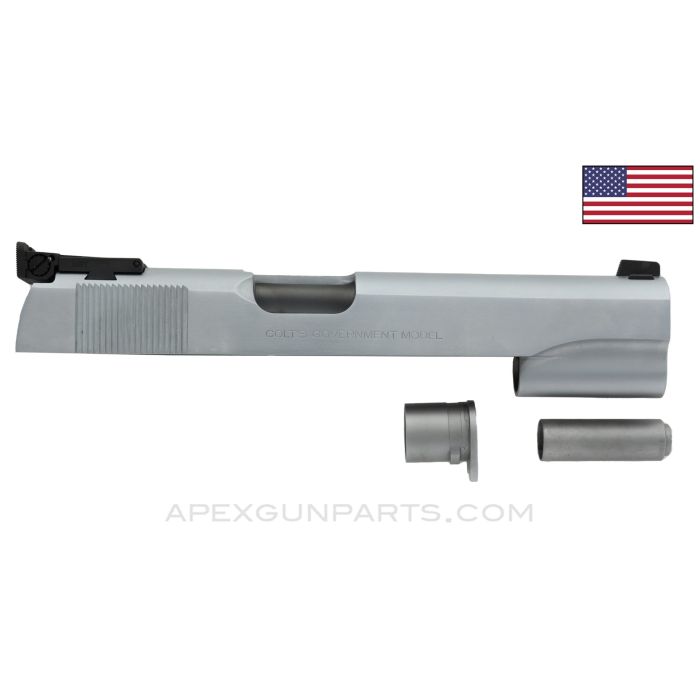 Colt 1911 Competition Slide, w/ Bushing & Plug, Government Model Special Combat, Adjustable Sight
