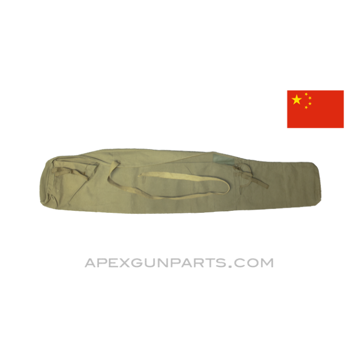 Chinese Type 56 (SKS) Rifle Case, 40", OD Green Canvas, *Good*