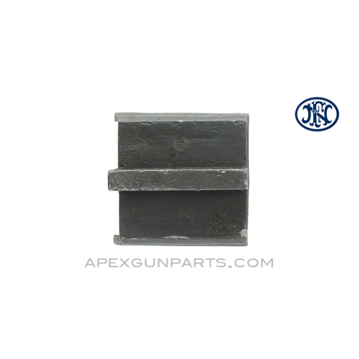 Browning M2 / M3 .50 Cal. Front Trunnion Cover Block, w/Blade Sight, Stamped, FN Belgium, *Good* 