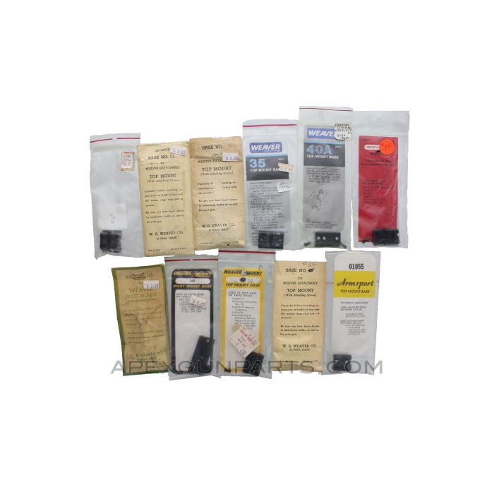 Weaver Top Mount Assorted Bundle, *NOS*, Sold *As Is*