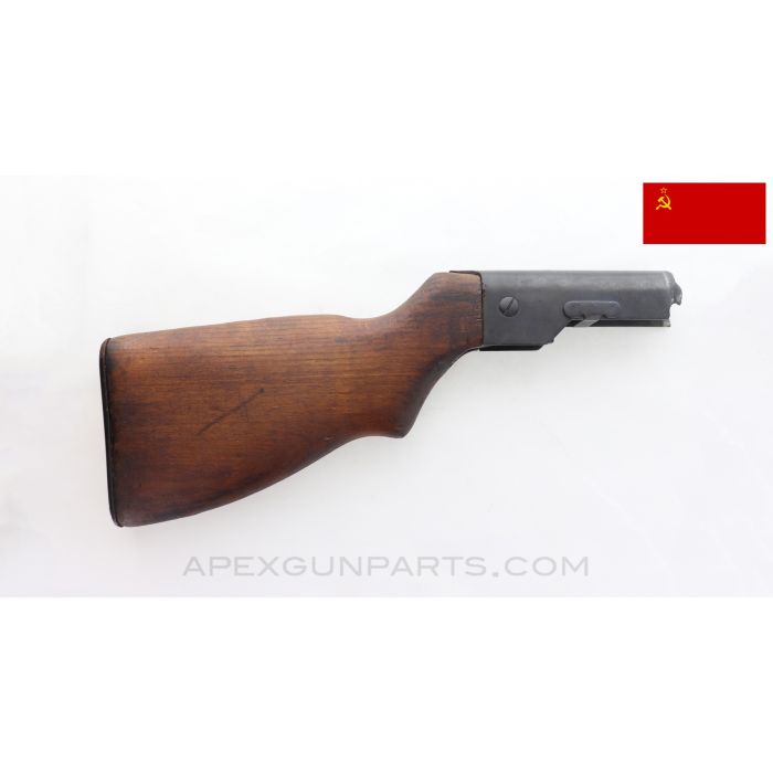 PPs-43 / 52 Fixed Stock with Rear Receiver Stub, Cracked Wood *Good*
