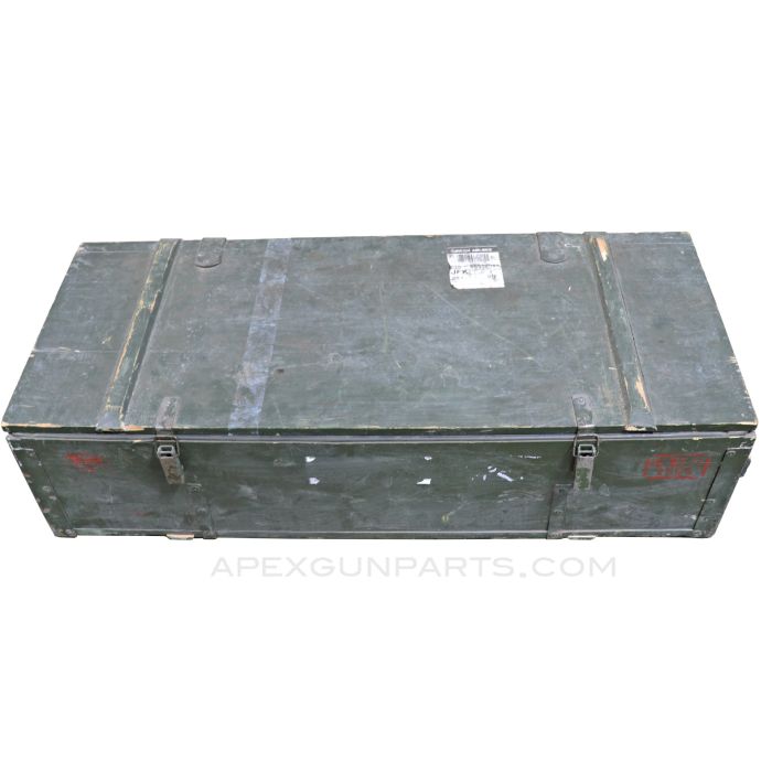 PKM Wood Storage Crate, OD Green *Good*