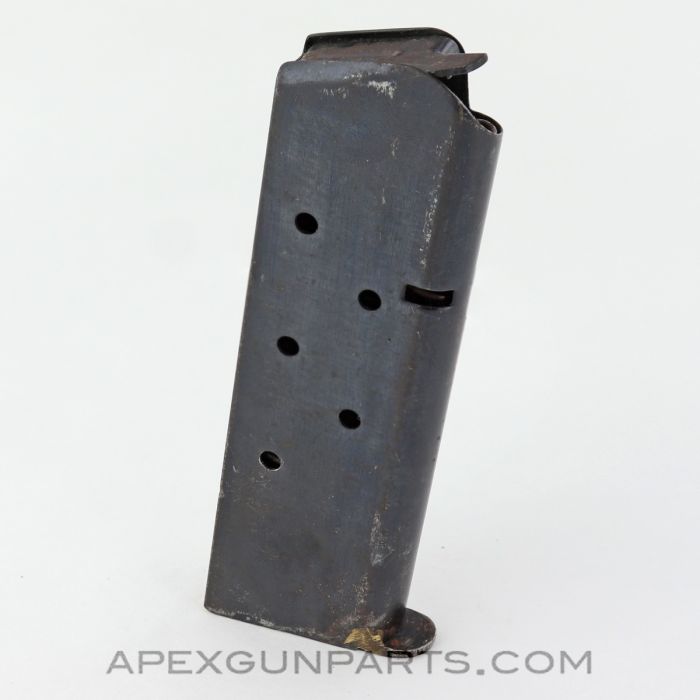 Colt 1911 Magazine, 7rd, Blued, Factory, Brazed Floorplate, .45 Auto *Good*