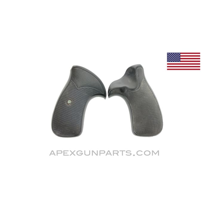 Smith & Wesson Pachmayr Presentation/Compac K Frame Pistol Grip Set, Round Butt, Rubber *Good* 