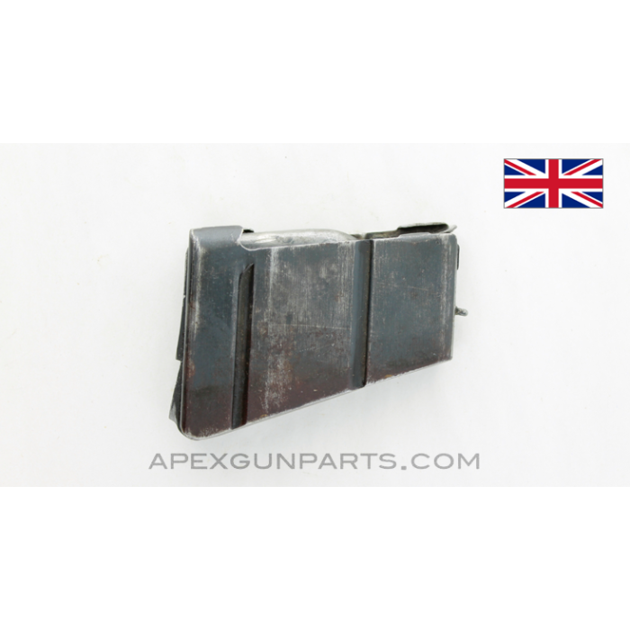 Lee-Metford Carbine Magazine w/Chain Loop, 5rd, .303 BR, *Good* 