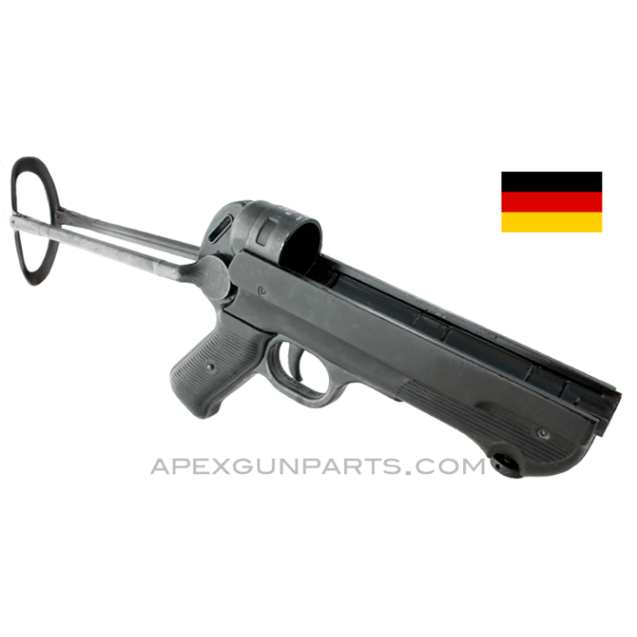 MP-40 Lower Receiver and Grip Frame with Folding Stock, FXO 41, Black Bakelite,  *Very Good* 