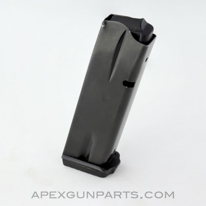 FEG PJK-9HP / Browning Hi-Power Magazine, 14rd, w/ Pachmayr Bumper Pad, Steel, 9mm *Very Good*
